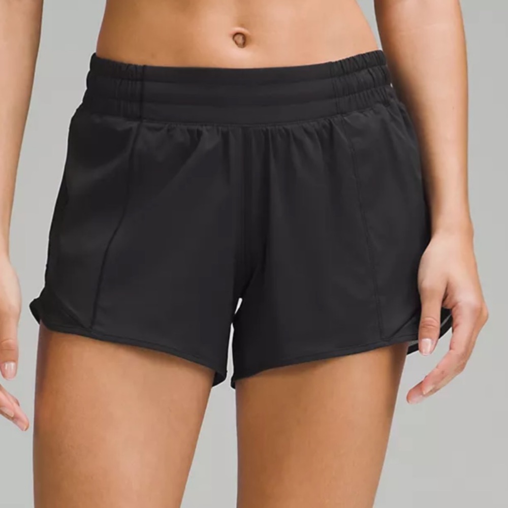 Black Lululemon Hotty Hot LR Short